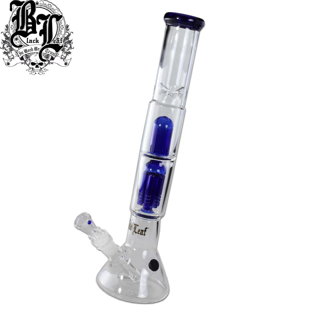 Perkolatorbong, Black Leaf®, 6-Arm, Blau